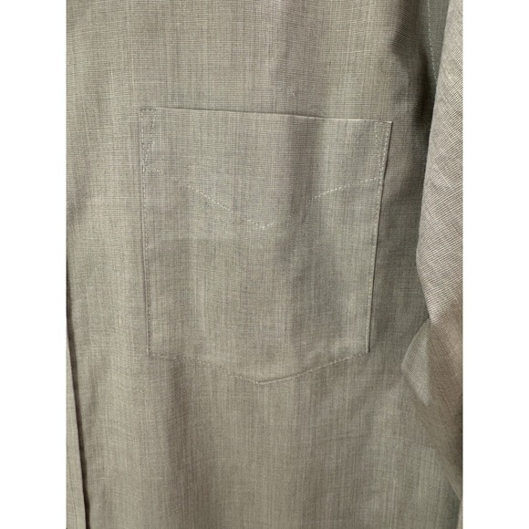 Men's Stafford Wrinkle Free 15.5 34/35 Grey Cotton Blend Never Worn - Picture 4 of 5